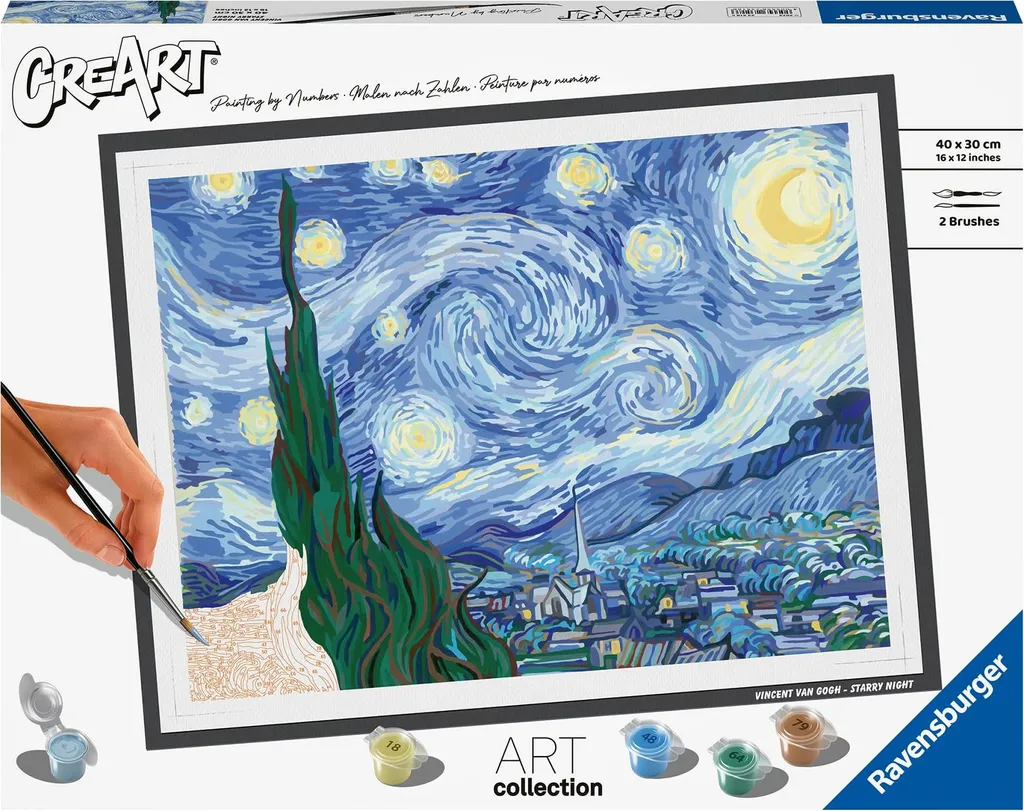 Peinture par Numéro Zen CreArt Van Gogh - Activité Détente et Loisir