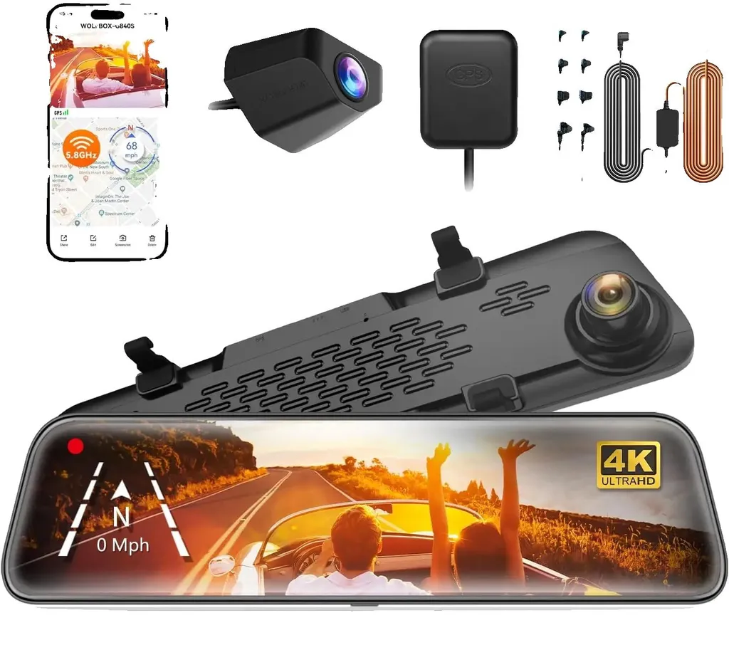 Dashcam 4K pour protection conducteur avec kit de câblage direct