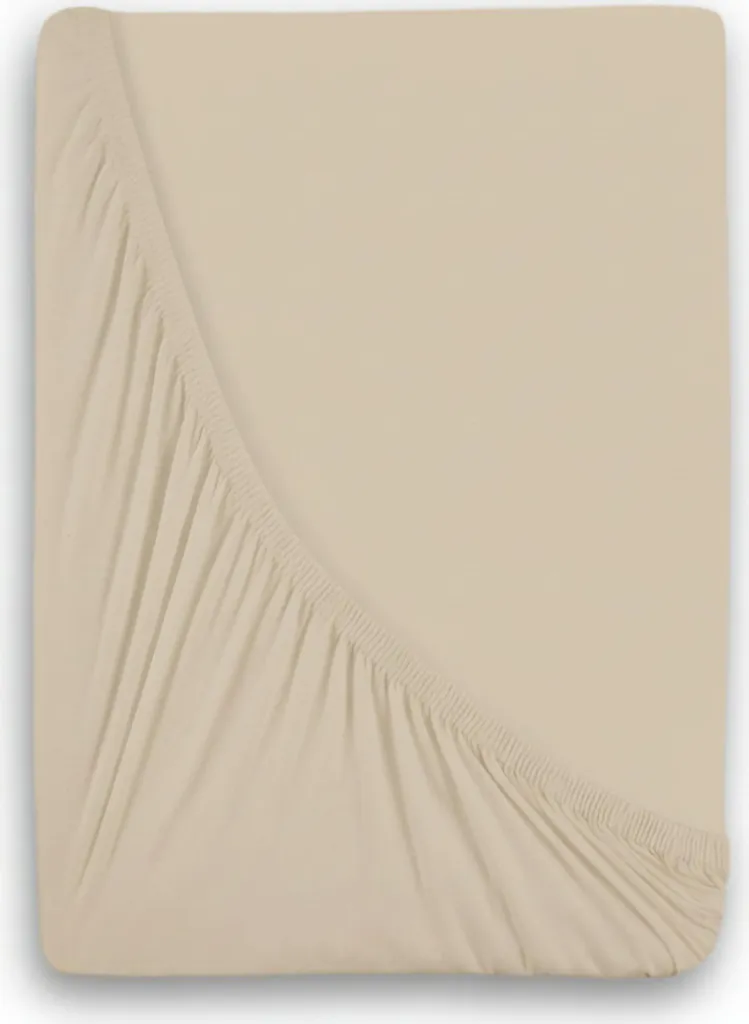 Lenzuolo Sotto Jersey Spandex 180x200 Beige Chiaro | No Stiro