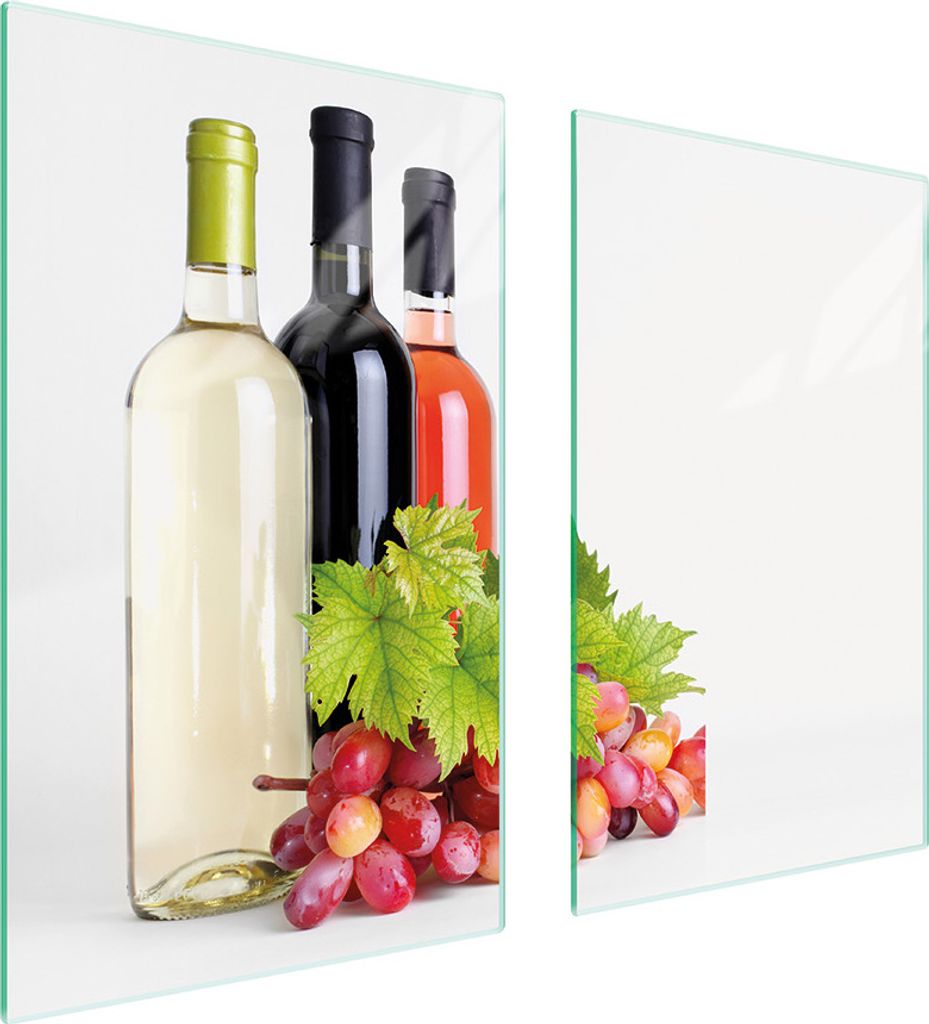 Glasschutzplatte Für Herd 75X52 Wein