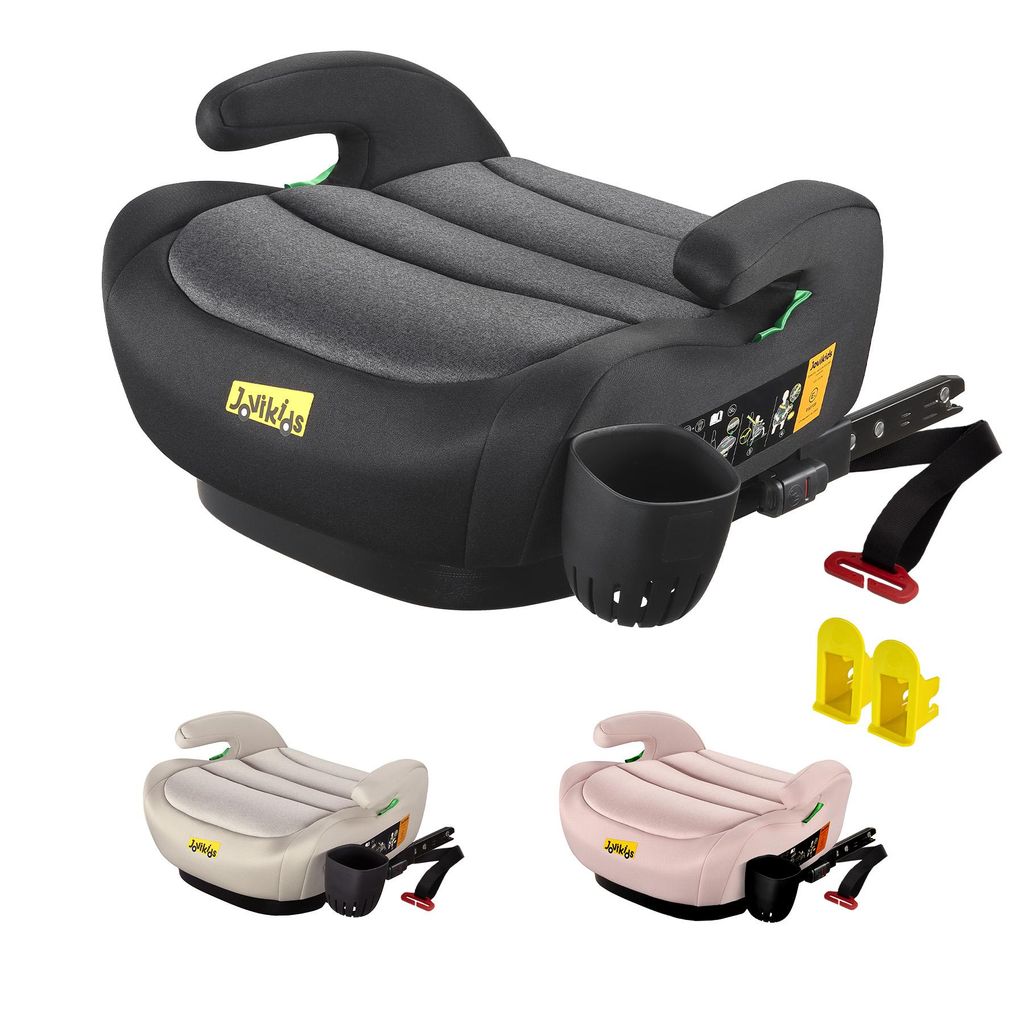 Jovikids OHHO+ Portable Booster Seat with Cup Holder, for Kids Travel Car Seat, 125-150cm