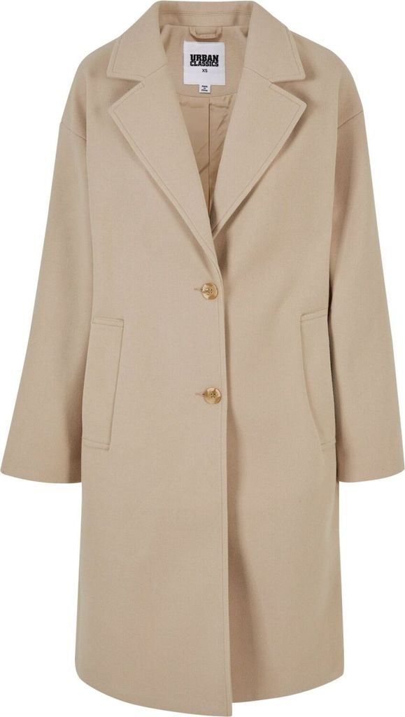 Urban Classics Ladies - Oversized Long Mantel sand - XXL