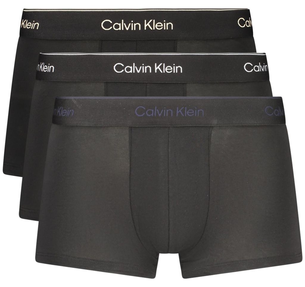 3er-Pack Herren Boxershorts: Schwarz, Tiefe Taille, Nachhaltig