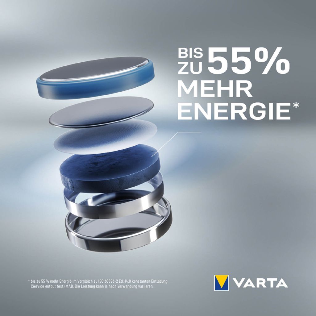 VARTA Lithium Knopfzelle "COIN" CR3032 3,0 Volt