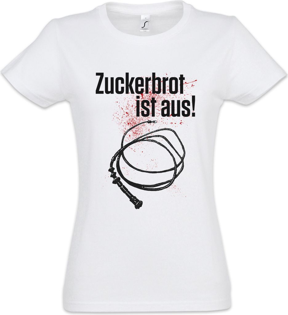 Urban Backwoods Zuckerbrot Ist Aus, Damen T-Shirt, Farbe: Weiß, Größe: 2XL