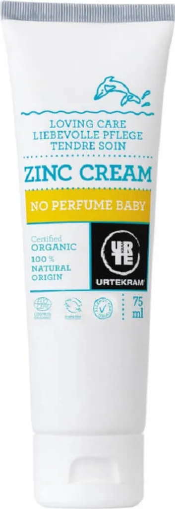 Urtekram Crema allo Zinco Bio per Neonati 75ml - Sollievo Arrossamenti