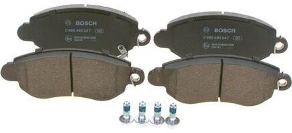 BOSCH 0 986 494 047 Bremsbelagsatz, Scheibenbremse OE YC1J2K021AB kompatibel mit Transit