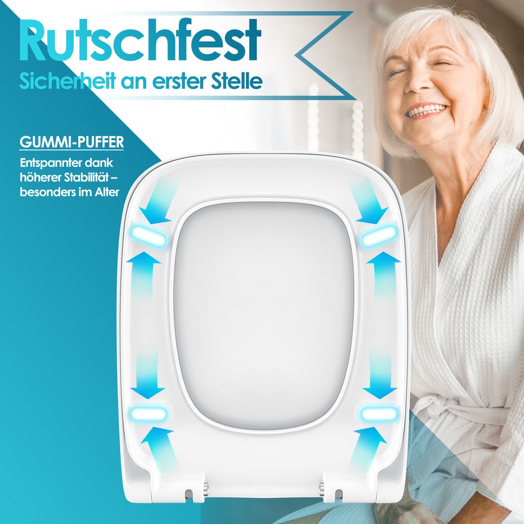 KESSER® WC Sitz mit Absenkautomatik Toilettendeckel Produktbild 10