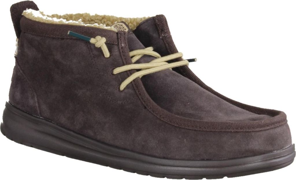 Hey Dude Wally Mid Veterschoenen Hoog - Donkerbruin - Maat 45