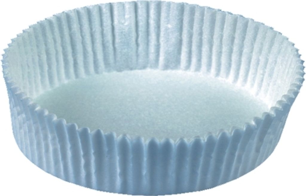 1000 Backförmchen rund Ø 7,5 cm · 2 cm weiss Produktbild 