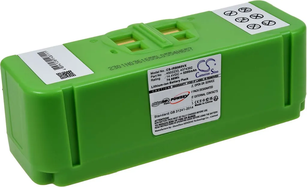 Batterie de rechange Lithium pour robot aspirateur Roomba série 980