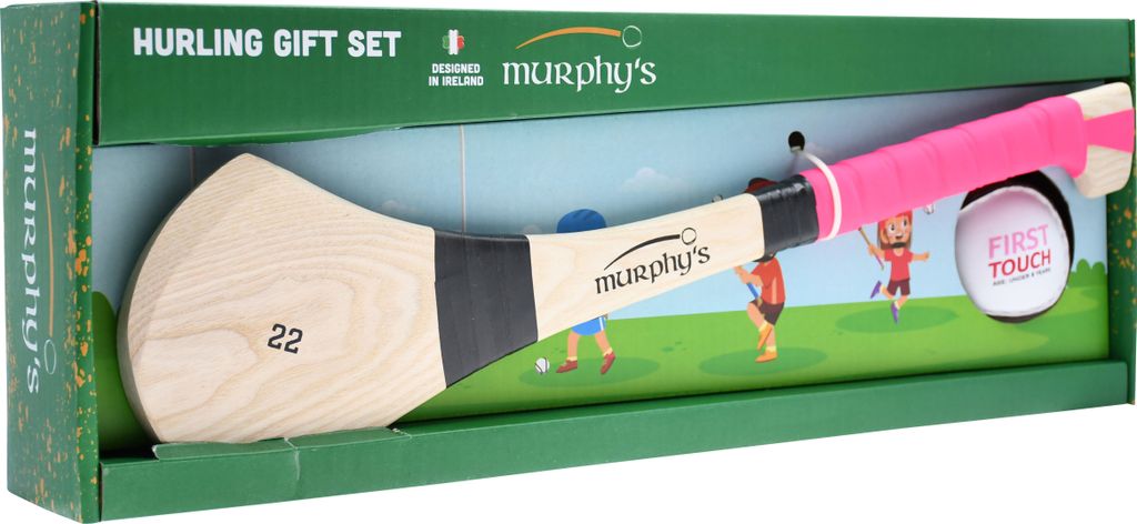 Murphy's Hurley Geschenkset Hurling Schläger Junior Pink 20 Zoll