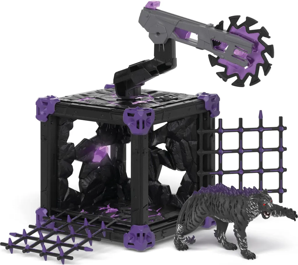 BattleCave Tigre de l'ombre avec pièges rotatifs et figurine articulée