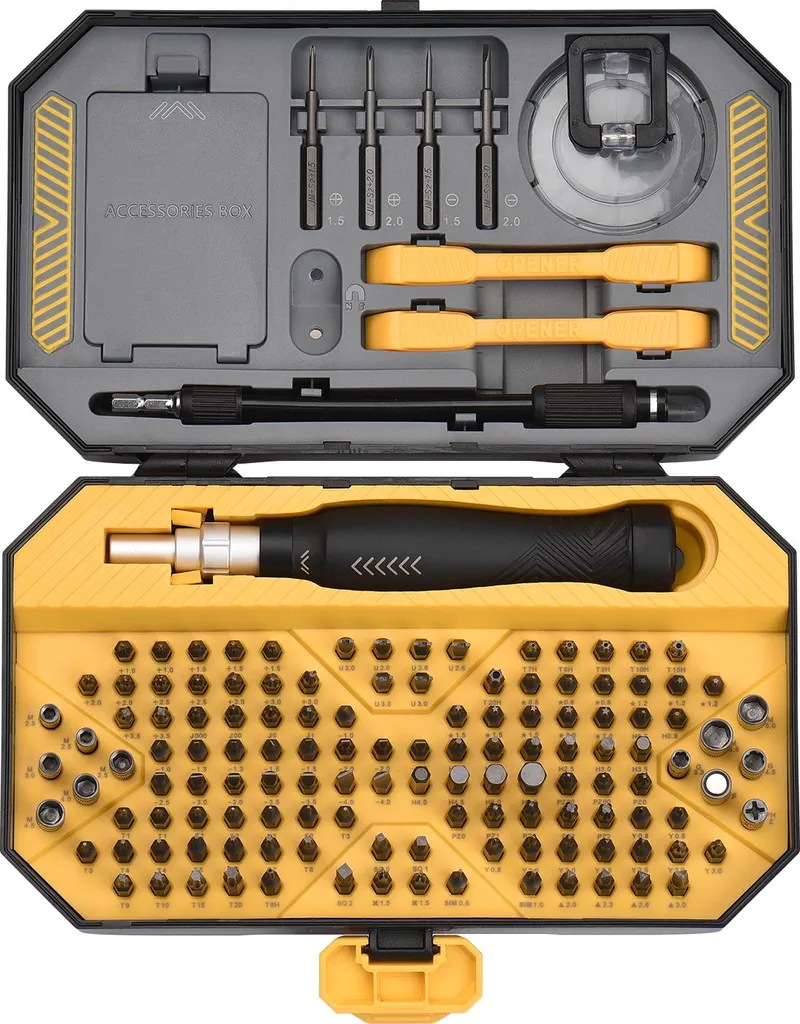 Tournevis de Précision Magnétique JAKEMY : Ne perdez plus vos vis (145 pcs)