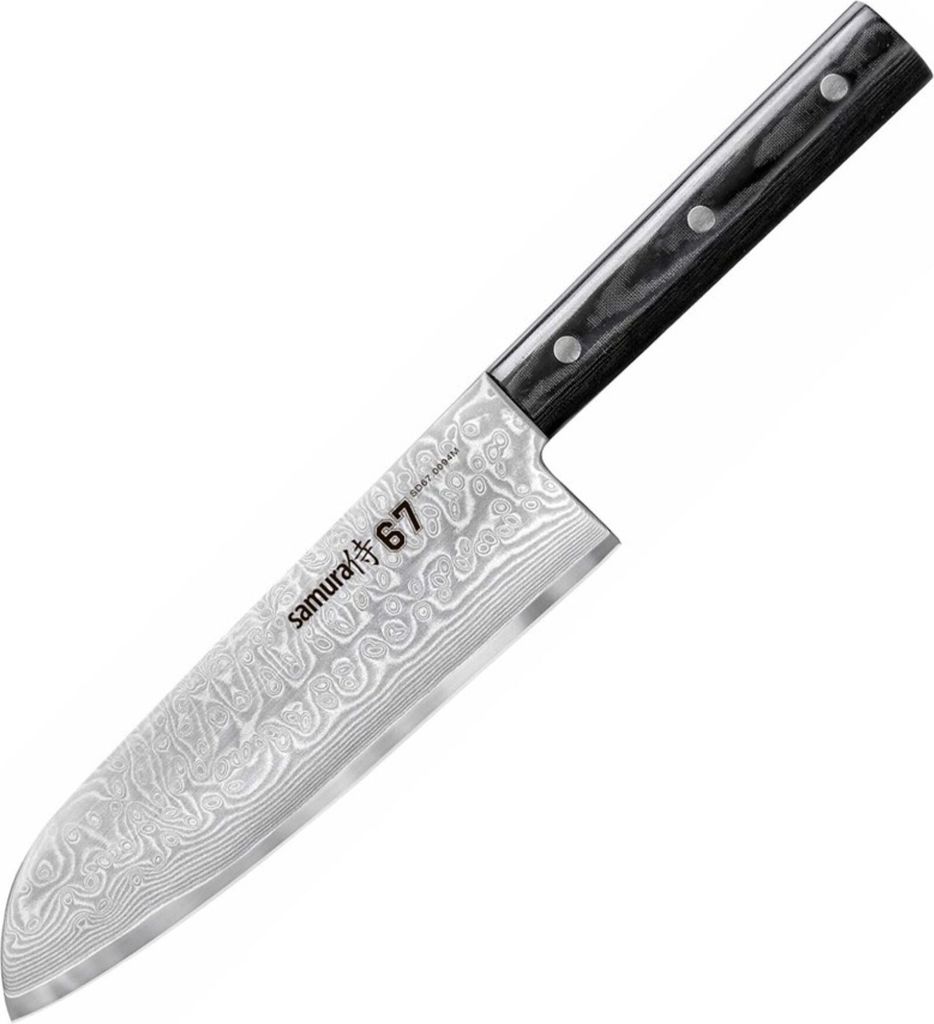 Samura DAMASCUS 67 Santoku s dutým výbrusom 175 mm Obrázok produktu 