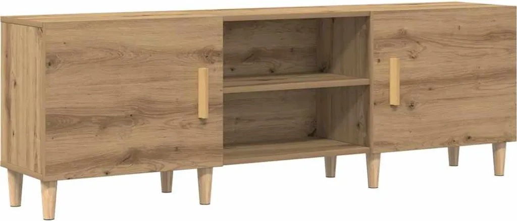 Mobile TV 150x30x50 cm Legno Rovere Artisan | Struttura Robusta