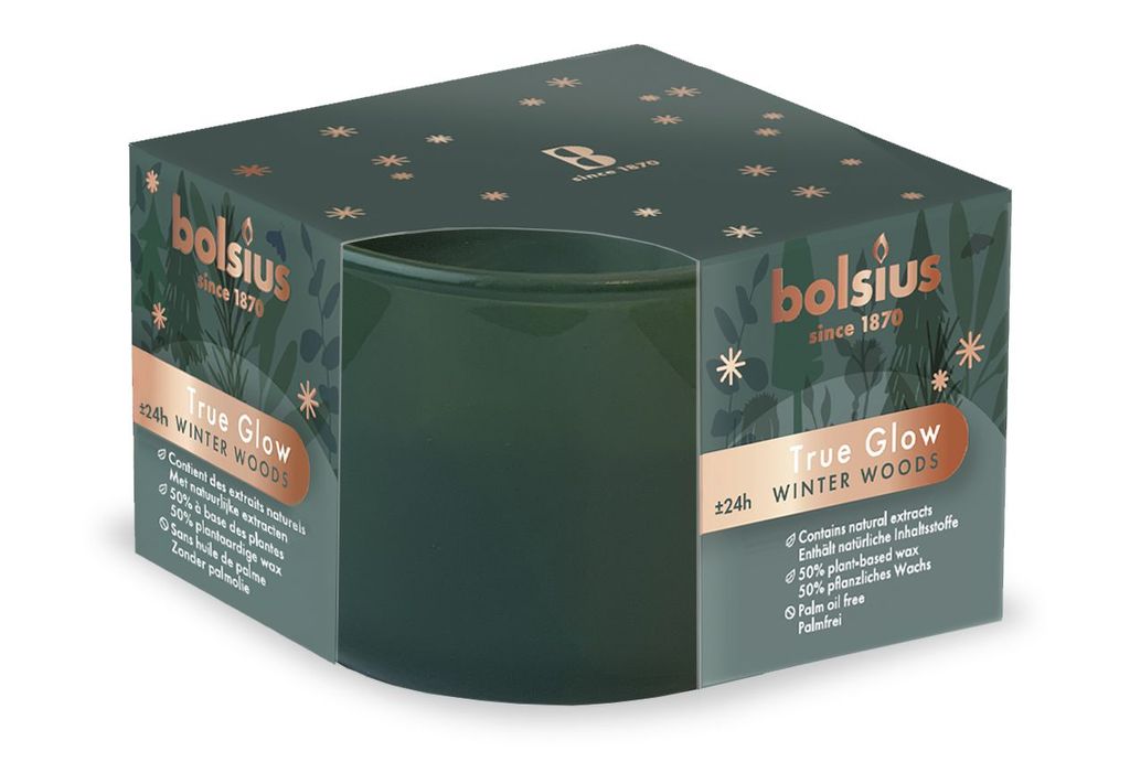 Bolsius Duftglas medium Winterwoods Produktbild 