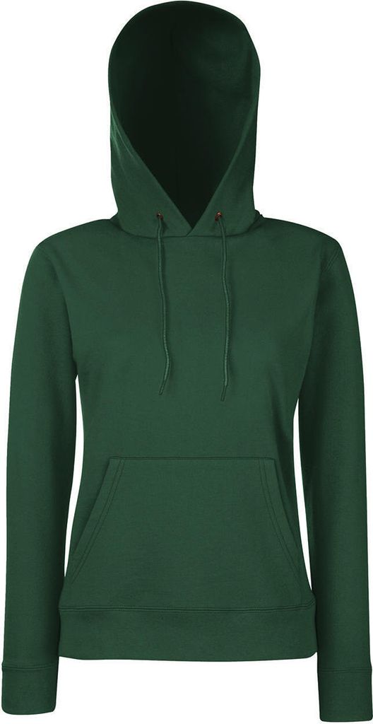 Fruit of the Loom 62-038-0 | Lady-Fit Classic Hooded Sweat - Farbe: Bottle Green - Größe: L