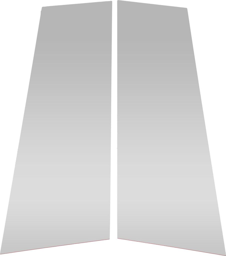 2 Stk. vordere linke rechte Autotürsäule Fensterschmuck für Volkswagen CC 2009-2018 Kunststoff Chrom Silber Ton