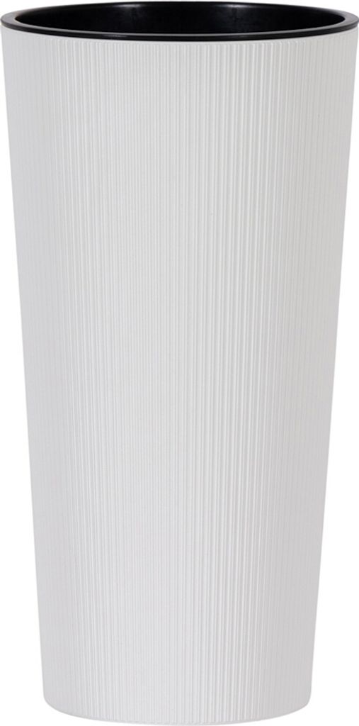 SIENA GARDEN Pflanzgefäß LOCON STRIPE weiß Steifenoptik, 30 cm