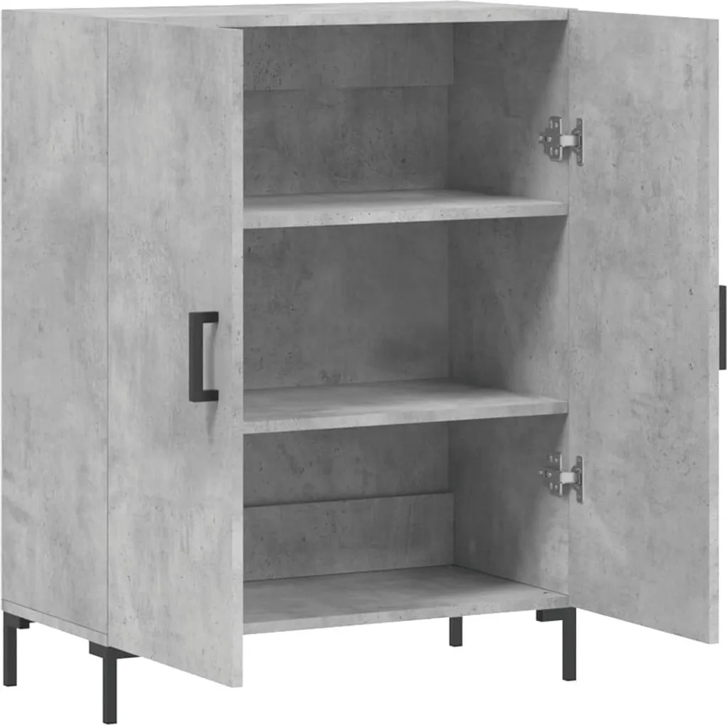 The Living Store credenza cemento grigio 69,5x34x90 cm materiale legno - 6