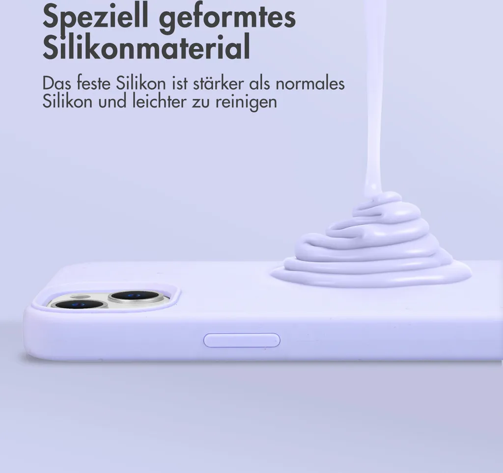 Offerta Custodia iPhone 15 Pro Accezz Viola MagSafe - Silicone Liquido - 2
