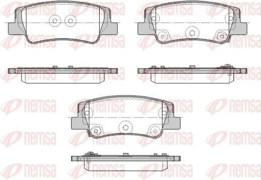 Plaquettes de Frein REMSA 1956.02 pour Sonata - Qualité OE 58302L1A00