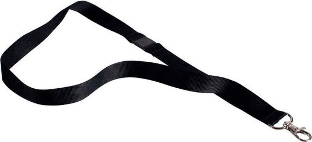 10x Textilband für Ausweishalter Schlüsselband Lanyard Safety schwarz