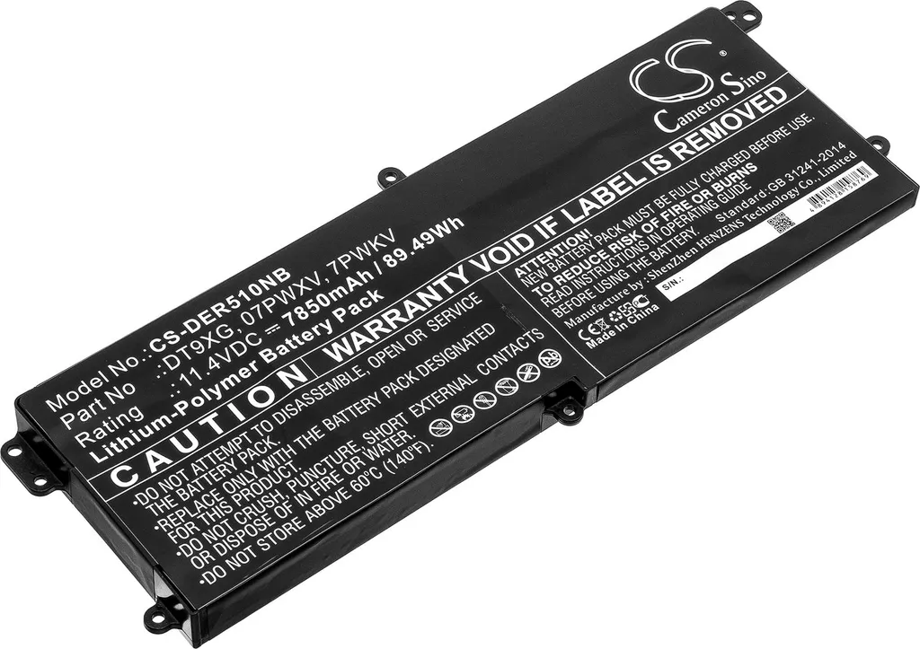 Batterie pour Ordinateur Portable Dell Alienware Area 51m Usage Nomade