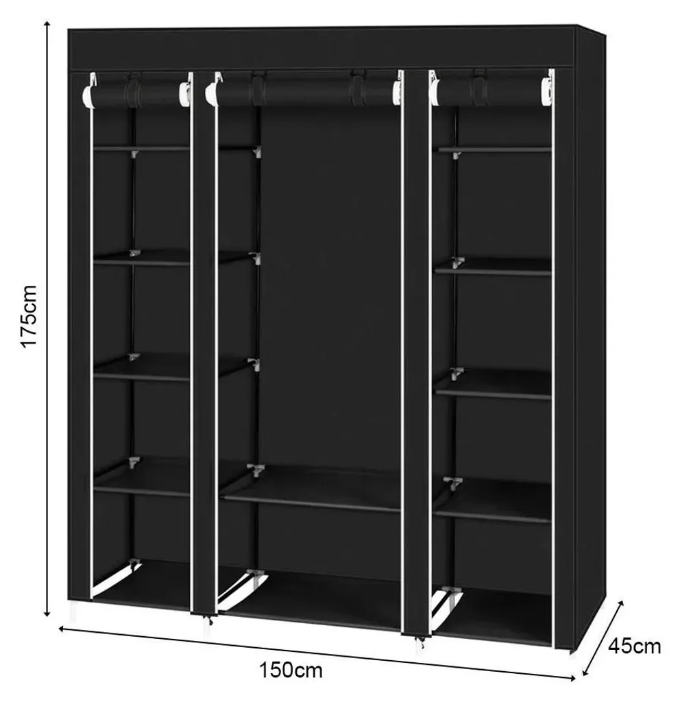 Garde-robe modulable 150 cm idéale pour optimiser votre rangement