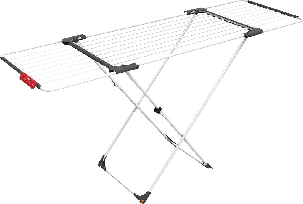 Stahl-Aluminium-Wäscheständer in Weiß - 62 x 125 x 133 cm - überraschendes Design