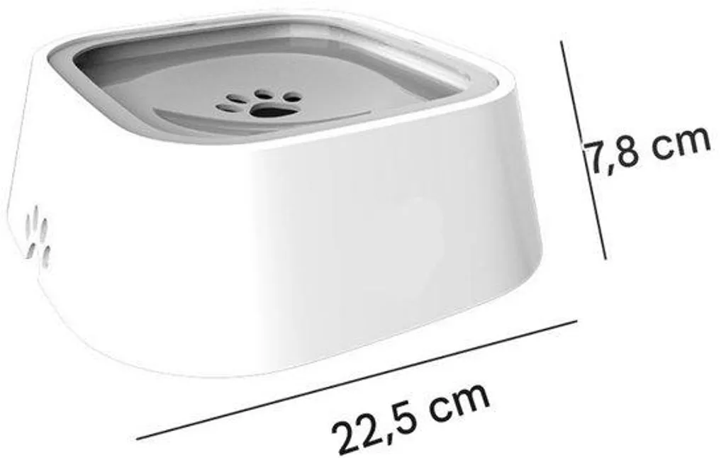 Bol à eau pour chiens étanche et grande capacité 1L - Design moderne