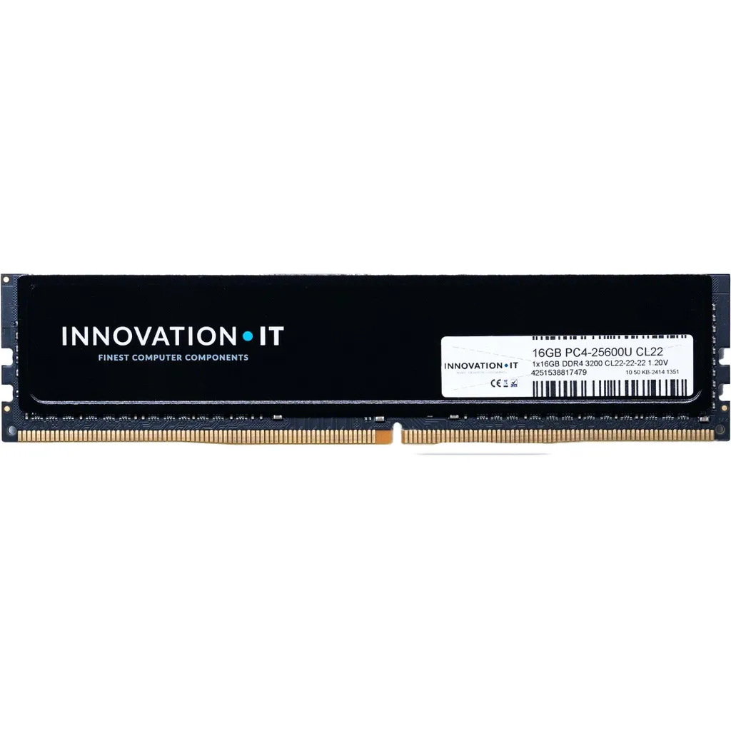 Innovation IT 3200 16GB RAM DDR4 CL22 avec Heatspreader 4251538817479