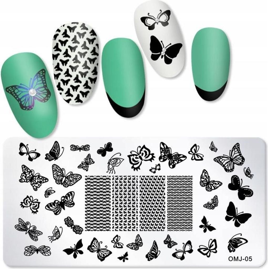 Stempelplatte für Nail Art OMJ-05