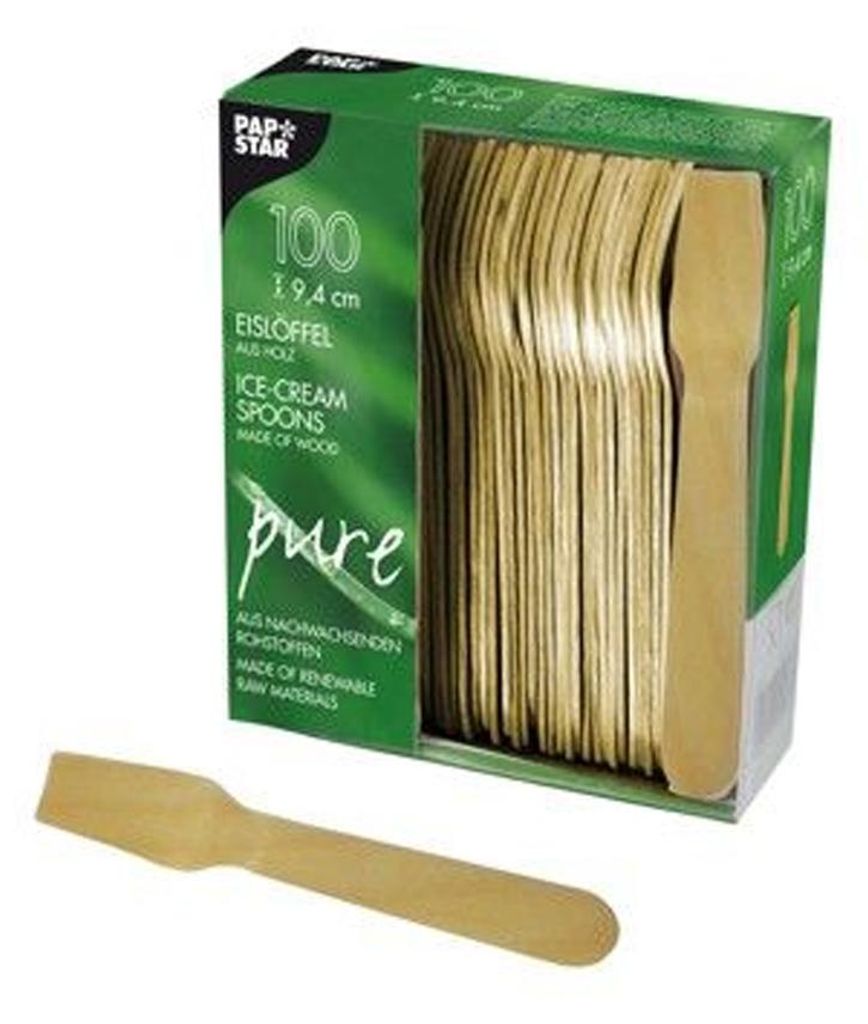 PAPSTAR 10625 PAPSTAR drewniana łyżka do lodów "pure", Zdjęcie produktu 