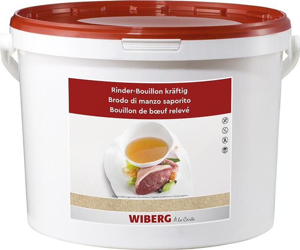 WIBERG Rinder-Bouillon kräftig ohne sichtbare Bestandteile 10KG