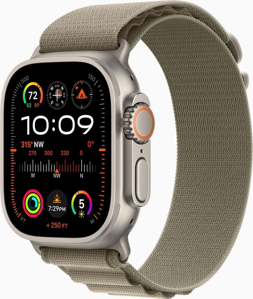Apple Watch Ultra 2 49mm Oliv Alpine Loop - Medium 1451496 Produktbild 