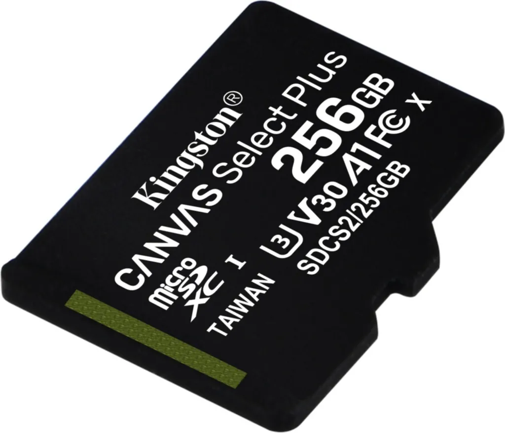 MicroSDXC 256Go Vitesse 100MB/s Kingston Canvas Select Plus U3 V30 - 5