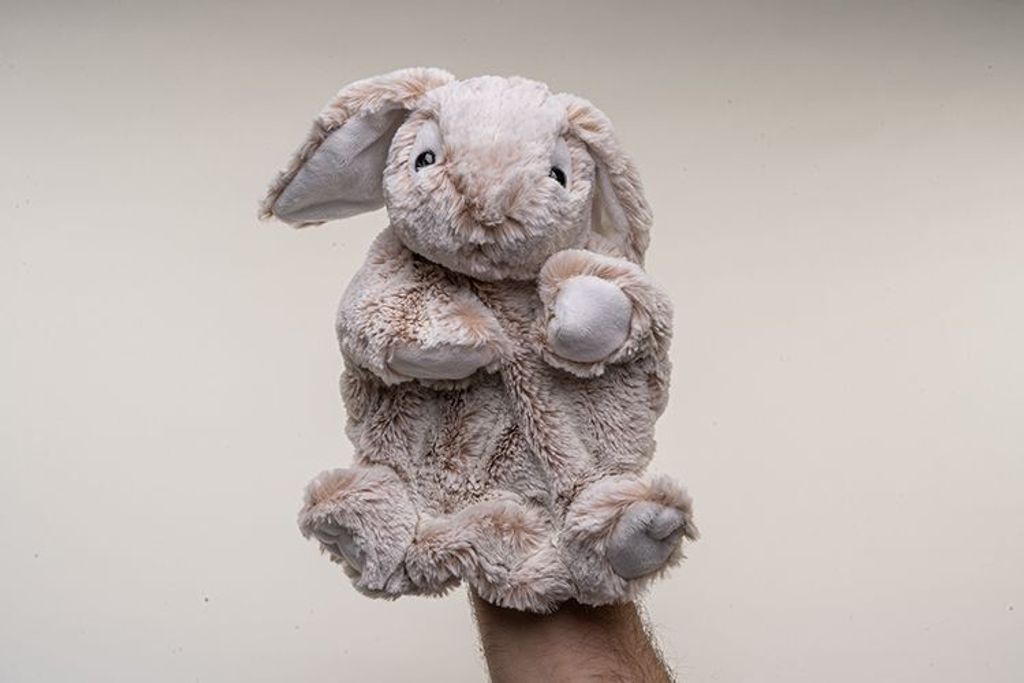 Lalka ręczna królik 25 cm przytulanka Uni-Toys Zdjęcie produktu 