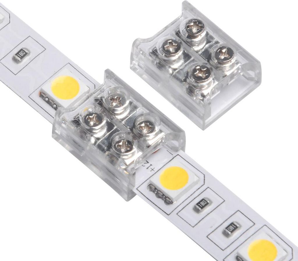 Verbinder für LED Streifen 12/24V DC für Verbindung mit Schrauben 10 mm