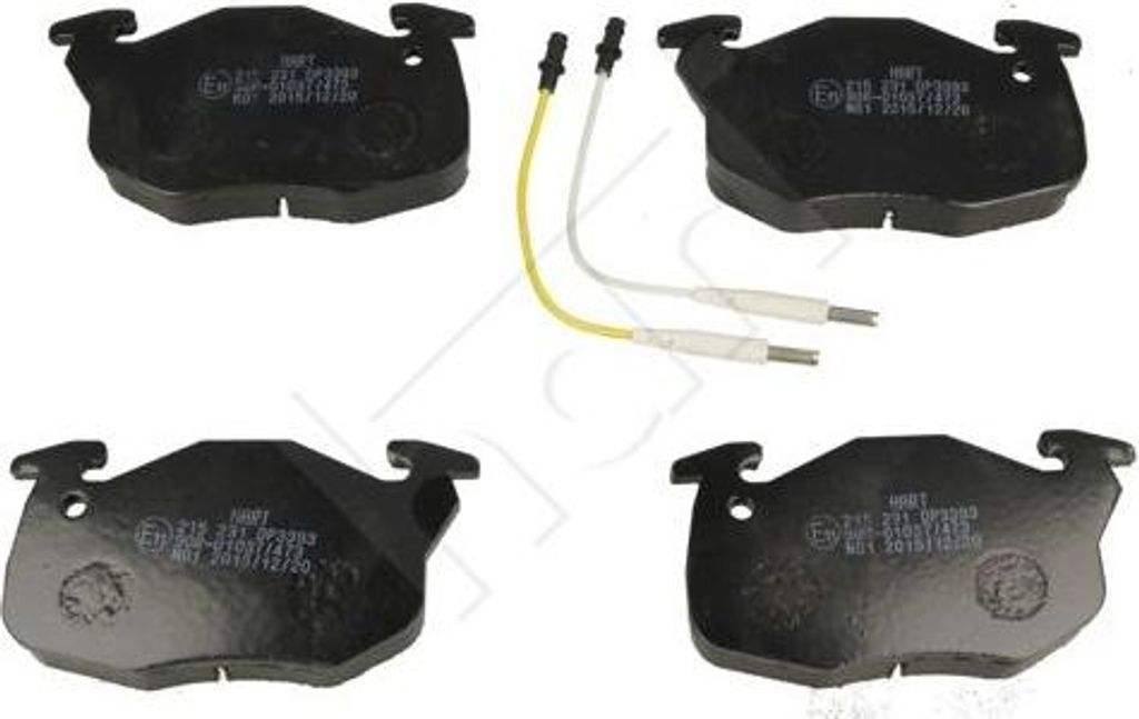HART 215 231 Bremsbelagsatz, Scheibenbremse OE 7701202890 kompatibel mit Nova