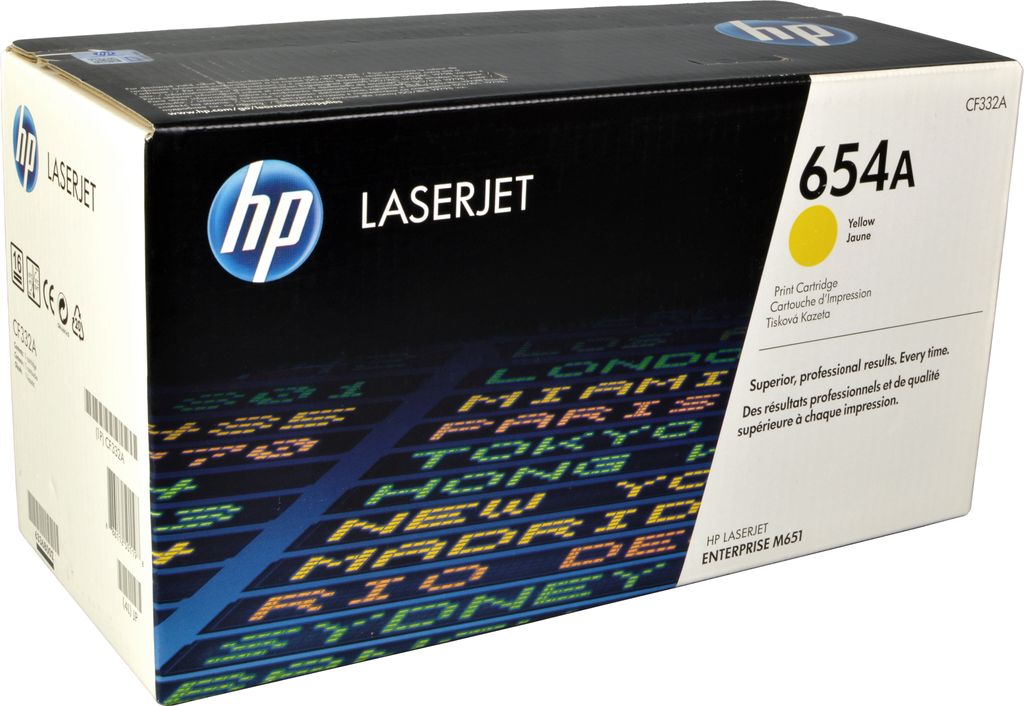 HP 654A Gelb Original LaserJet Tonerkartusche, 15000 Produktbild 