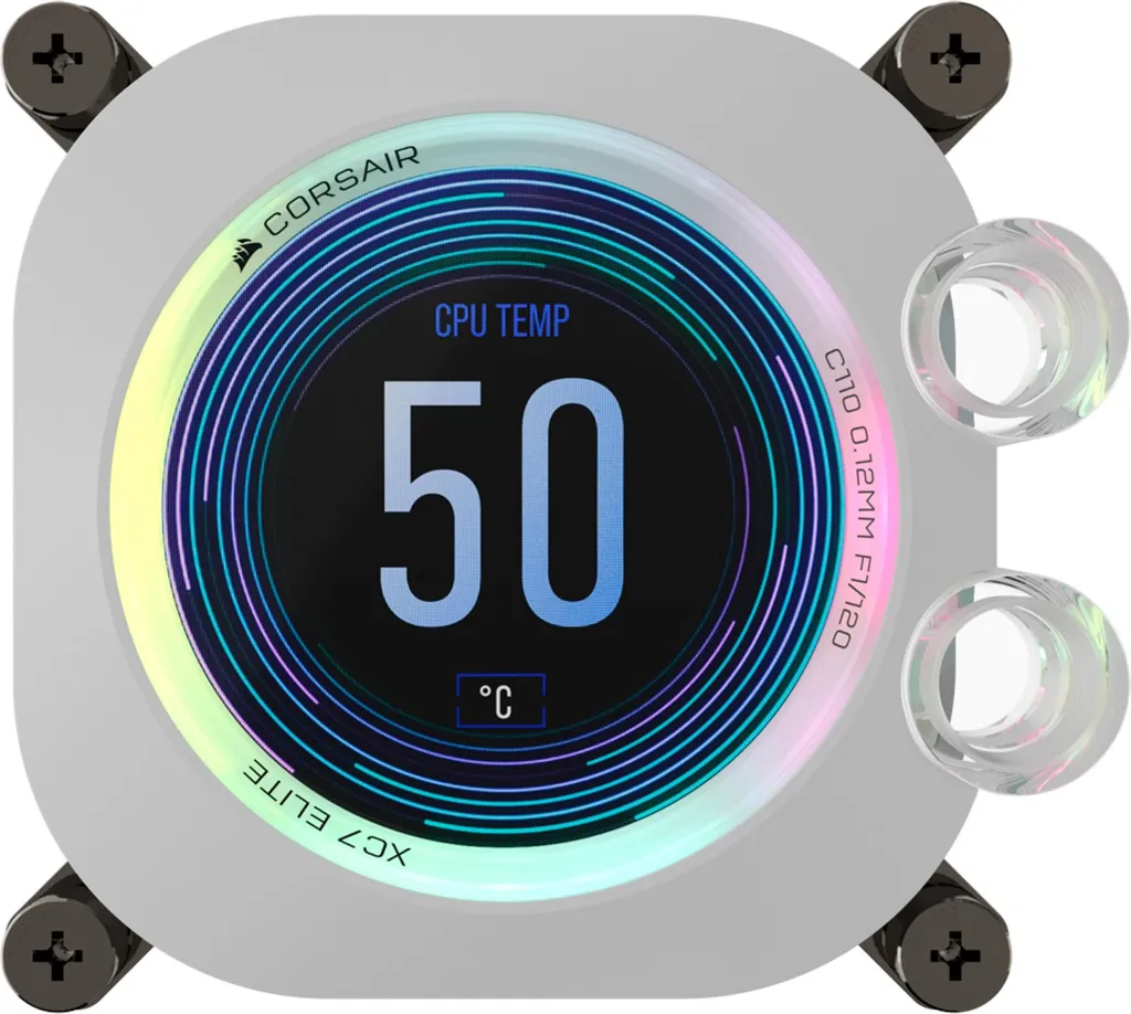 Bloc de Refroidissement Liquide CPU pour Gaming et Overclocking - Blanc