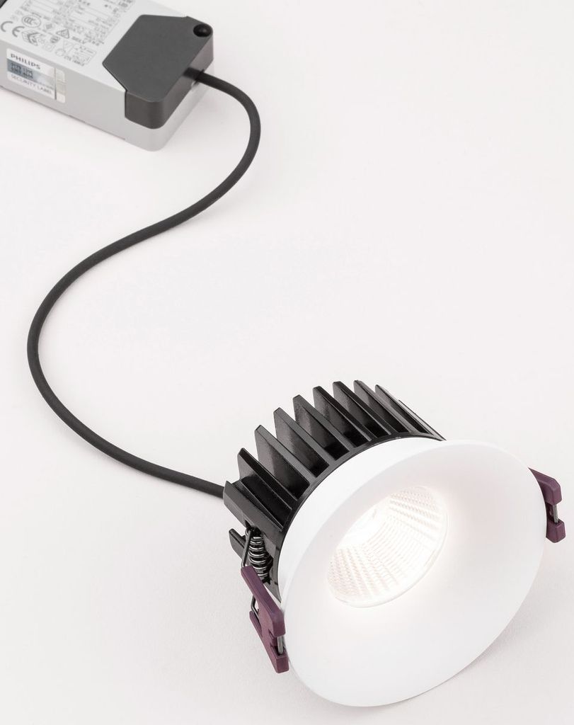 Nova Luce BLADE LED Einbauspots Weiß 12W IP65 Warmweiss 8,5x8,5x5,4cm 9232119