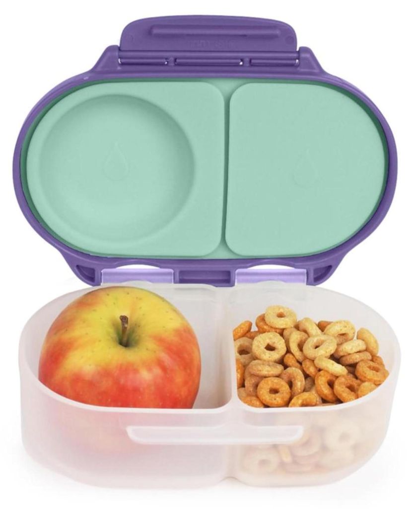 Mini-Lunchbox für Kinder mit Fächern | Bento-Box mit 2 auslaufsicheren Fächern | Lunchbox für Mahlzeiten und Snacks | Platz für ganzes Obst | ...