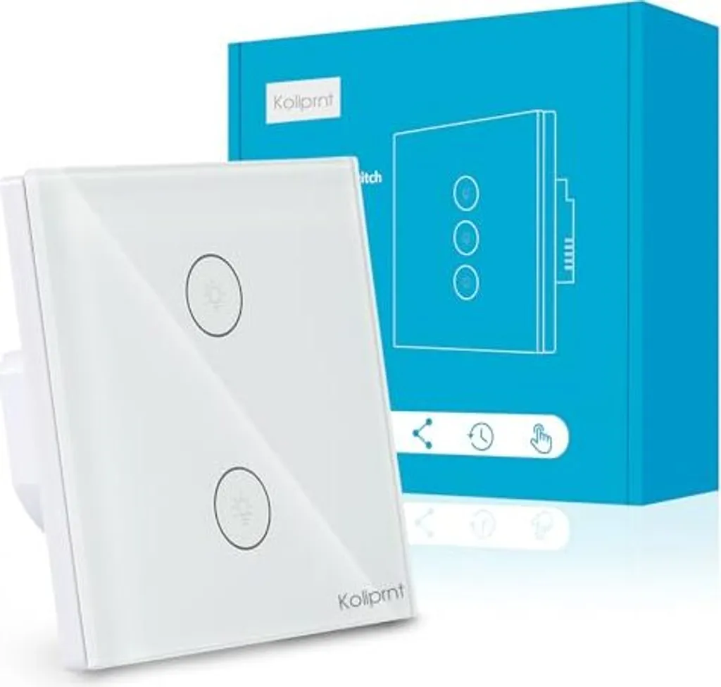 Interruttore di Design WiFi Vetro Temperato Alexa - Estetica Smart