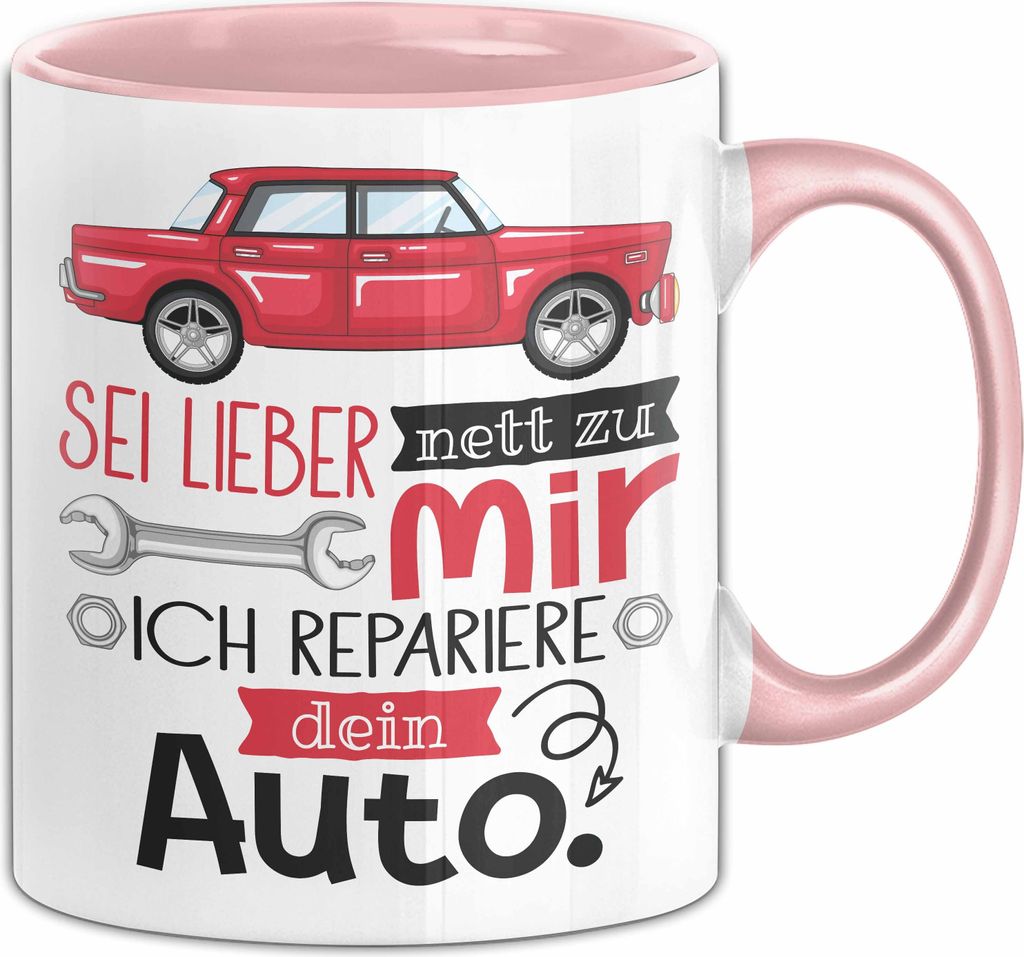 Kfz Mechaniker Tasse Geschenk Sei Lieber Nett Zu Mir Ich Produktbild 
