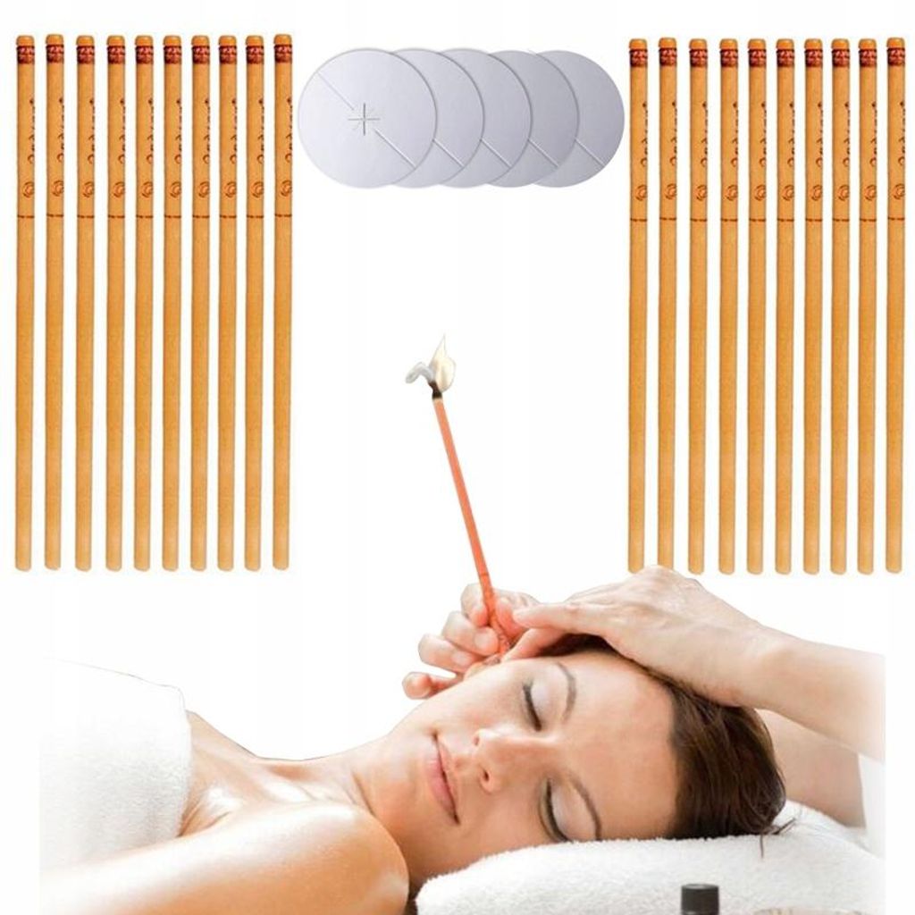 20 Stück Ohrenkerzen, Ohrenschmalz Ohrkerzen Natürliche Entferner Bienenwachs Ohr Reinigung Kegelkerzen Aromatherapie Ohrreiniger Pflegewachs