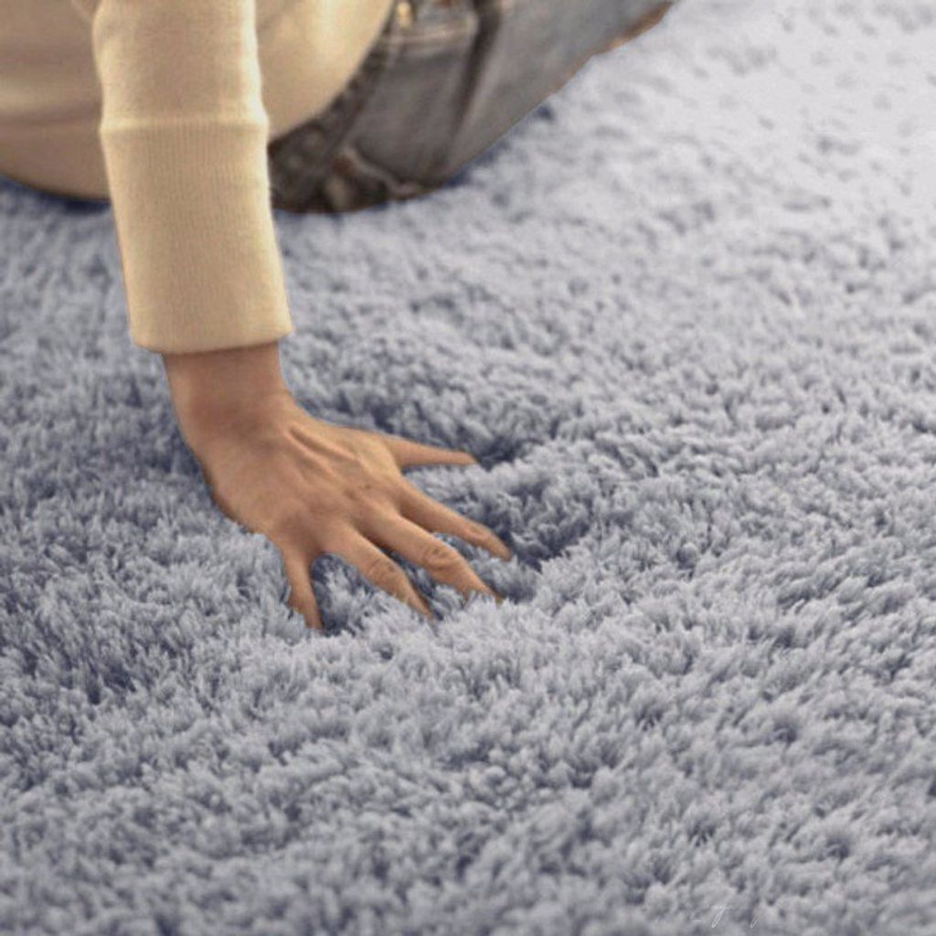 Honana WX-329 50x80cm Schlafzimmer Wohnzimmer Soft Rug Shaggy Anti Slip Teppich absorbierende Matte - Kamel