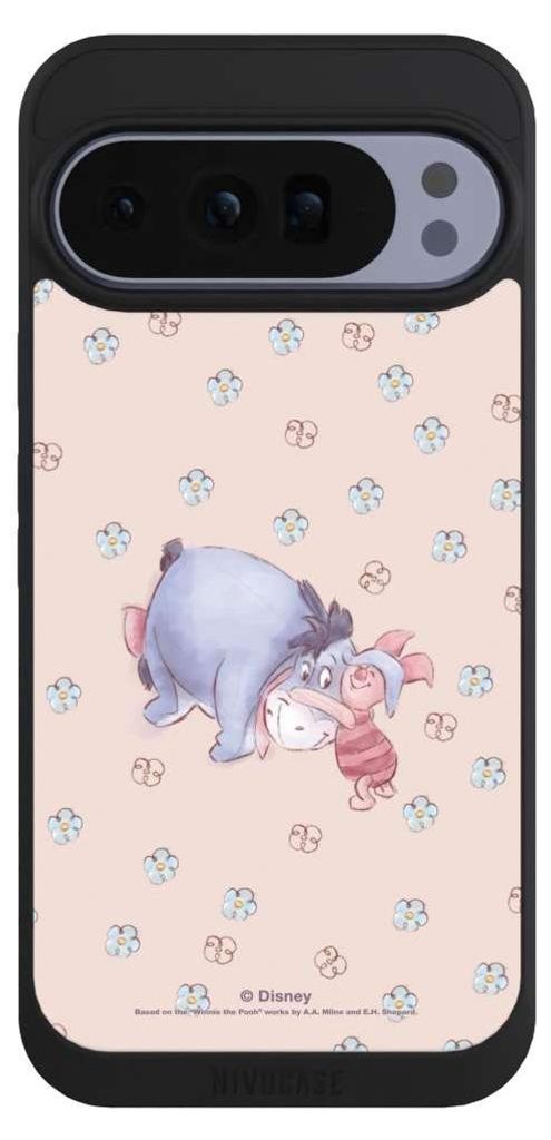 NIVOCASE Handyhülle für Google Pixel 10 Pro XL Hülle NIVOpure Case Schwarz Disney Esel Winnie Puuh Ferkel